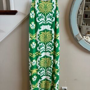 NWT Antonio Melani Giulia Printed Linen Blend Sq Neck Sleeveless Maxi Dress 2